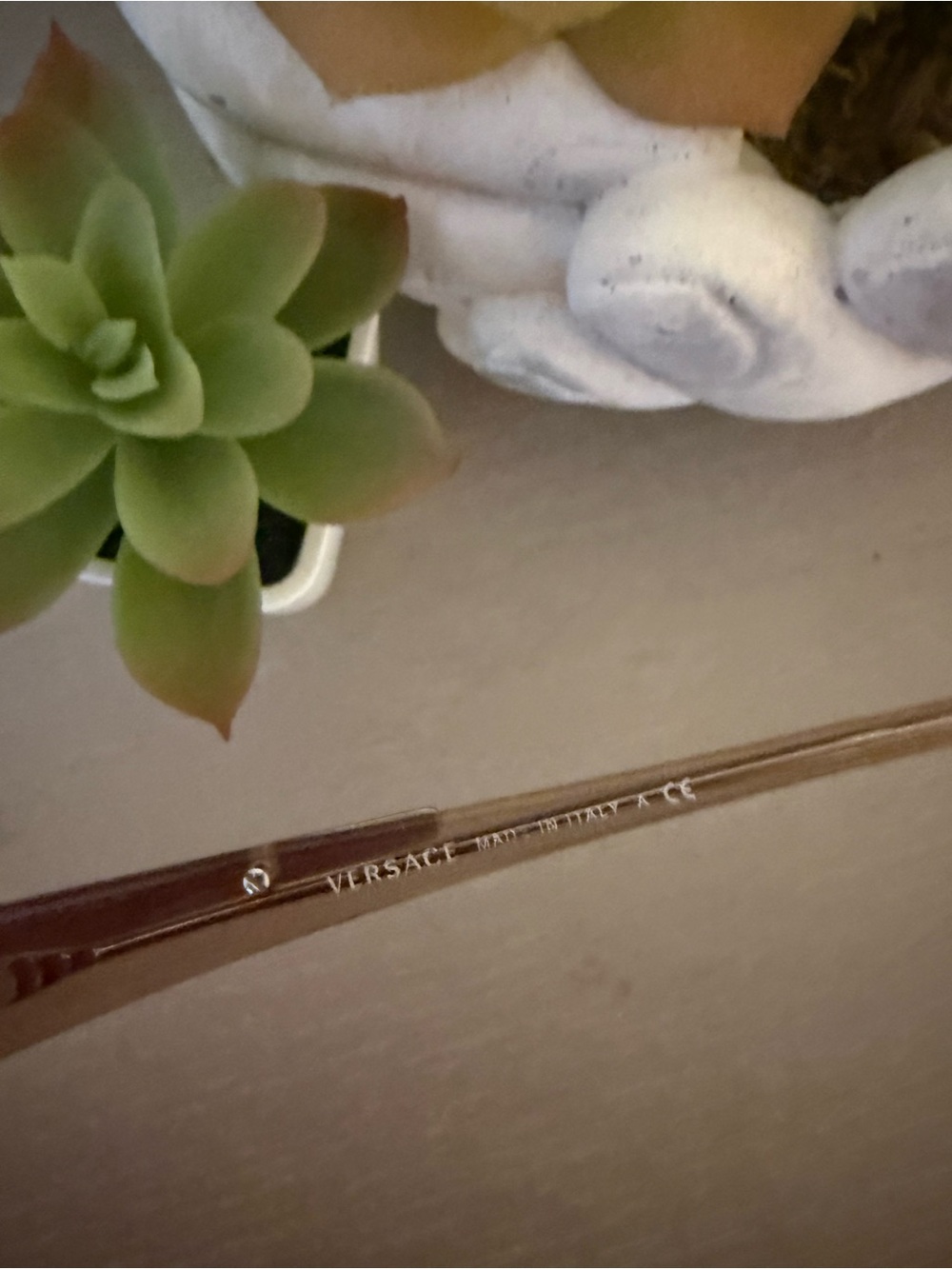 VERSACE VE 1109 Eyeglasses 1046 Metallic Beige 50-18-135 - Picture 6 of 7